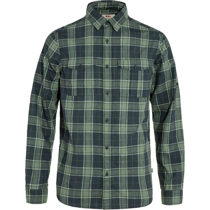Fj? Llr? Ven ? Vik Travel Shirt Ls Men Dark Navy Patina Green Xl