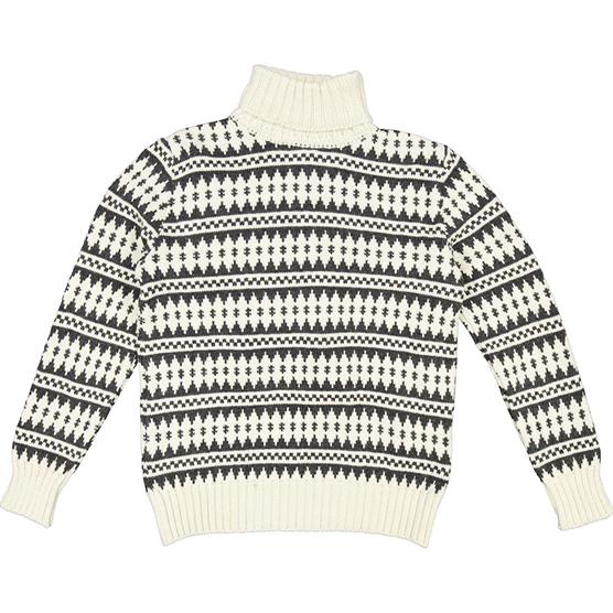 Fuza Wool Mens Gorm Sweater High Neck Coal
