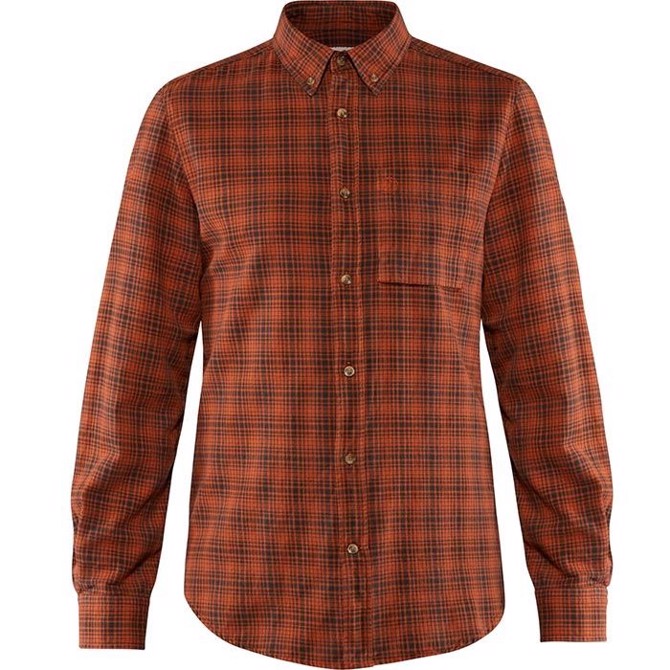 Fj? Llr? Ven Kiruna Flannel Shirt Men Autumn Leaf