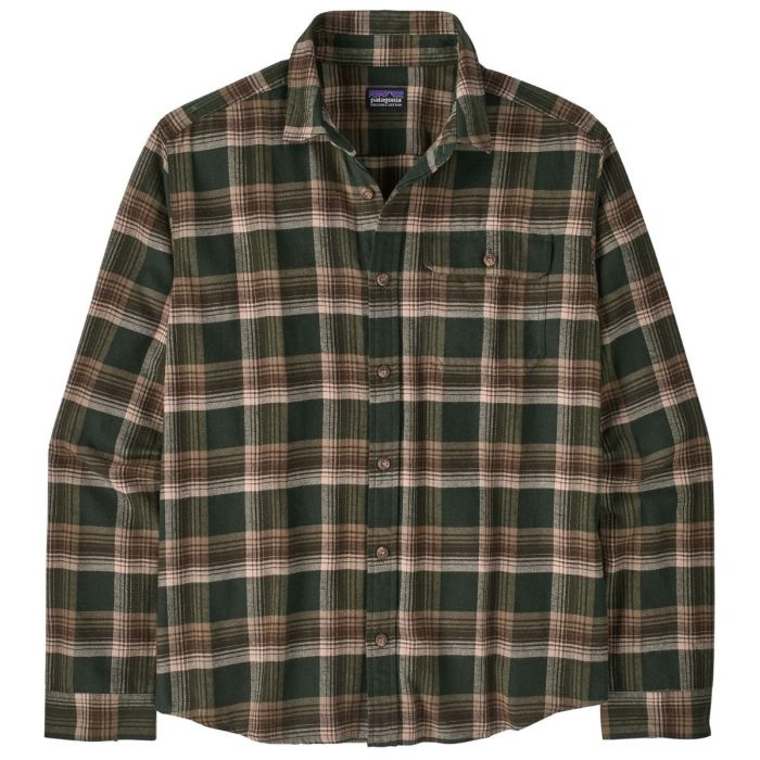 Patagonia Lw Fjord Flannel Skjorte Cozy Cabin:treeline Green