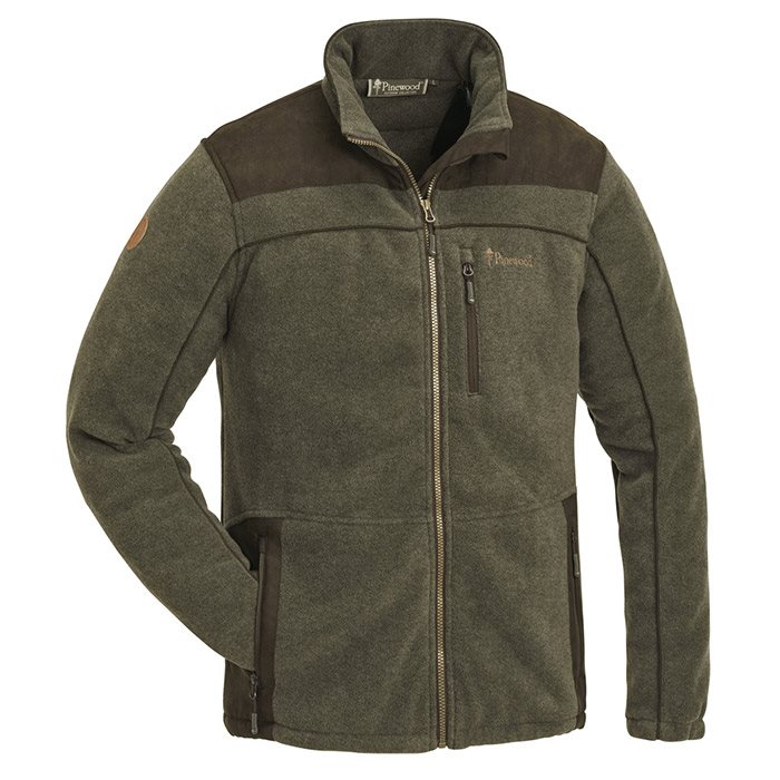 Pinewood Prestwick Exclusive Herre Fleecejakke  Olive S Brun