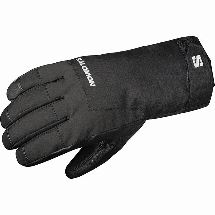 Salomon Force Gloves Wp  Deep Black L   Handsker