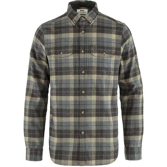 Fj? Llr? Ven Singi Heavy Flannel Shirt Men Super Grey Stone Grey Xl