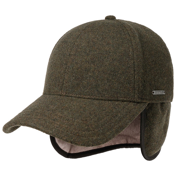 Stetson Cap Wool Cashmere M øreklapper Dark Green Xl Baseball Cap Kasket