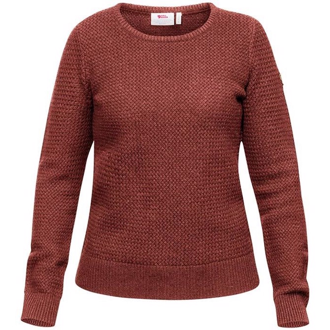 Fj? Llr? Ven ? Vik Structure Sweater Women Terracotta Pink M