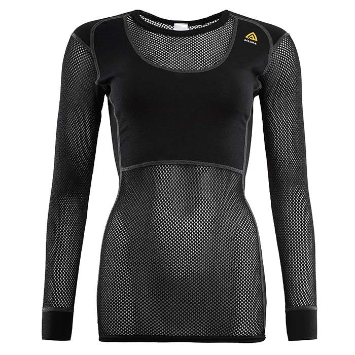 Aclima Woolnet Crew Neck Women  Black